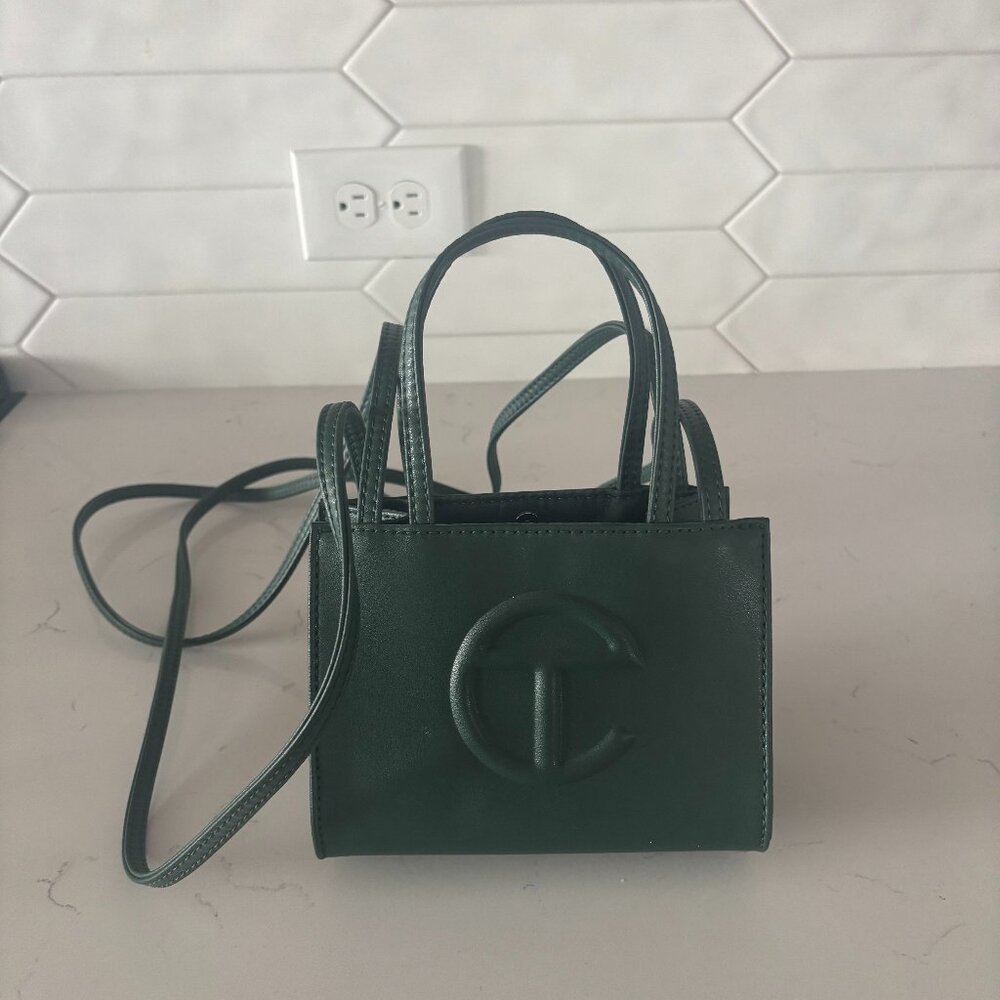 Telfar Small Shopping Bag in Deep Olive